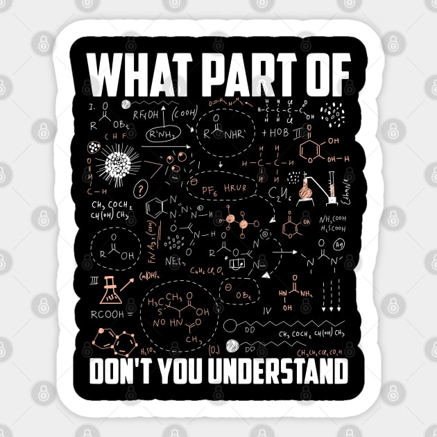 What Part Of Don't You Understand Sticker by Saymen Design